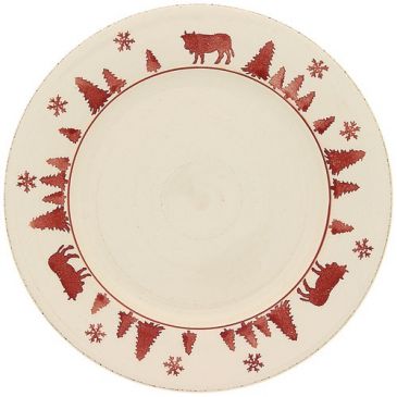 Assiette plate 27 cm - Vache rouge