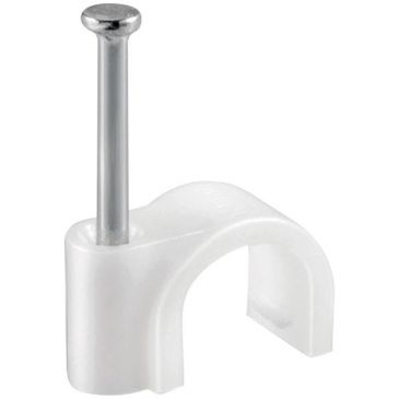 Attaches d.6 par 80 blanches