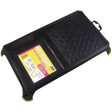 Bac à peinture noir antiglisse plat pour rouleau 120mm