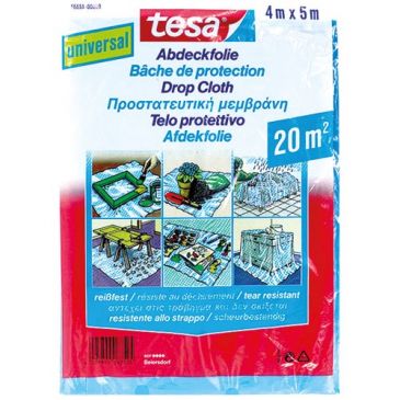 Bâche de protection peinture 20 m² - 4x5 m