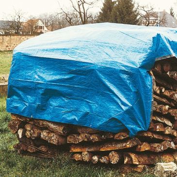 Bache stère de bois 1.5x6m  70 grs /m²