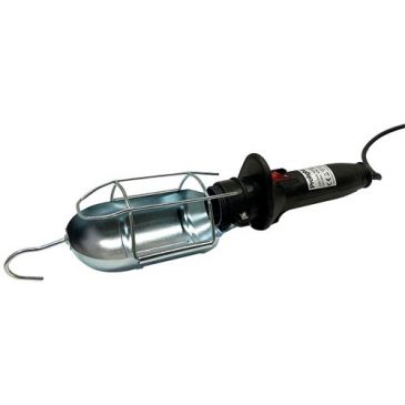 Baladeuse avec interrupteur crochet et grille métallique E27 60W 5 m