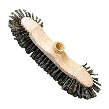 Balai 39cm 1/2 tête bois brut soie grise s45 douille écolo