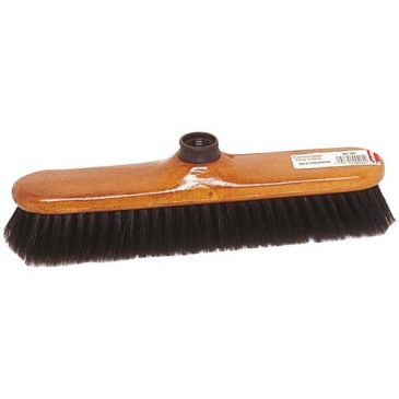 Balai droit - balayage fin - soies de Chine noires S/45 - sols lisses