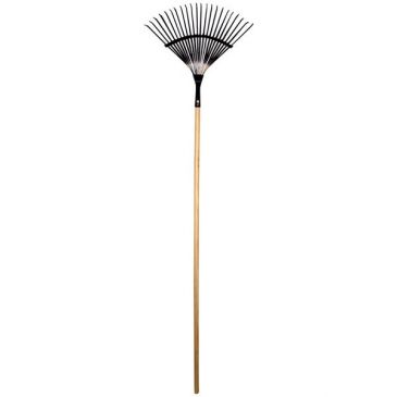 Balai gazon fil plat 130cm manche bois