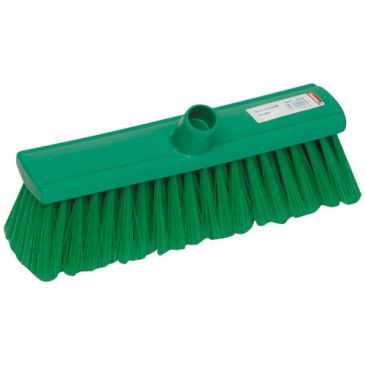 Balais fibre dure 31cm pvc vert ondulé