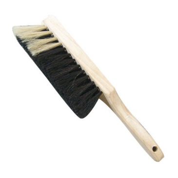 Balayette bois brut manche court écol.crin pur