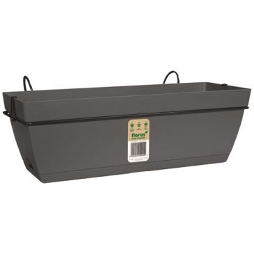 Balconnière Paris avec support 50 cm anthracite
