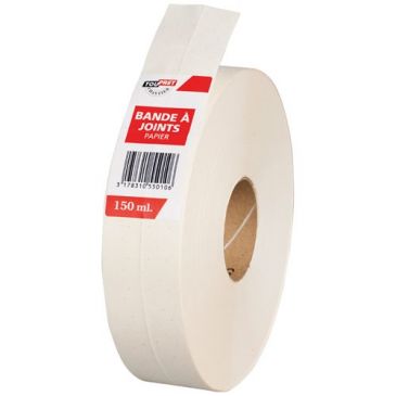 Bande à joint papier pour plaques de plâtre 5cm 153m