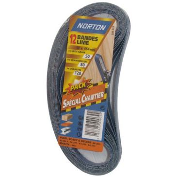 Bande lime - bande pour ponceuse portative - Pack spécial chantier - grain 
