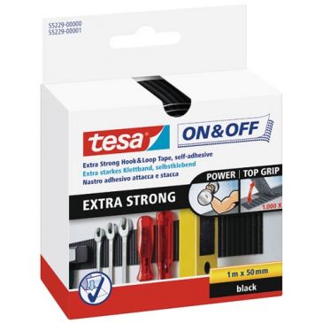 Bande ON&OFF auto agrippante velcro extra forte 1mx50mm
