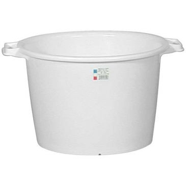 Baquet rond 30l d44 h30 blanc alimentaire