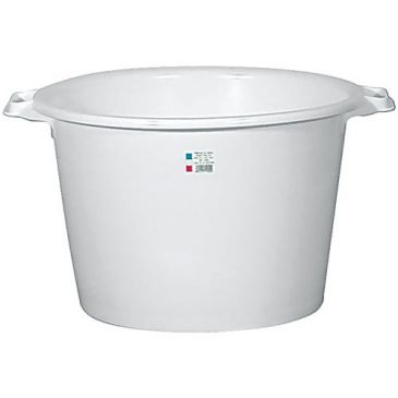 Baquet rond 55l d55 h36 blanc alimentaire