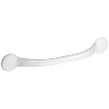 Barre d'appui droite 43cm acier époxy blanc