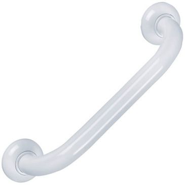 Barre d'appui droite 60cm alu époxy blanc