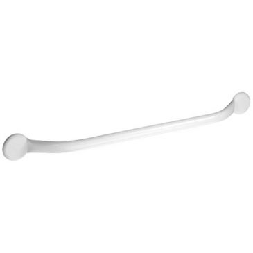 Barre d'appui droite 70cm acier époxy blanc