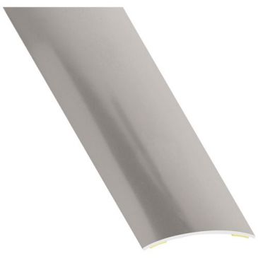 Barre de seuil adhésive - L : 730 mm - l : 30 mm - acier inox