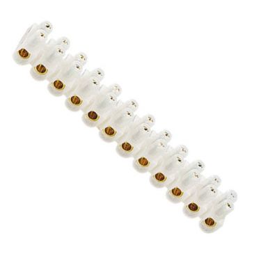 Barrette raccord 10mm2 nylbloc blanc vrac