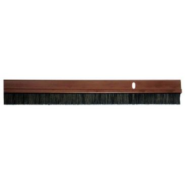 Bas de porte à vis plastique 93cm marron