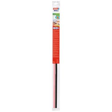 Bas de porte adhésif moquette 1x40mmx15mm transparent