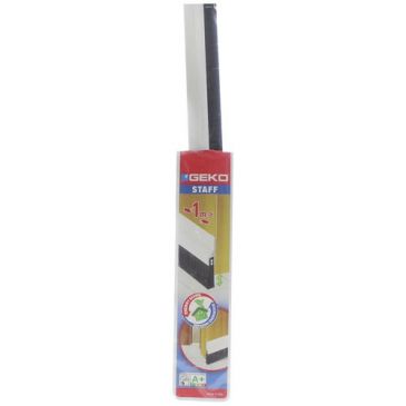 Bas de porte adhésif pvc+brosse 98 cm blanc