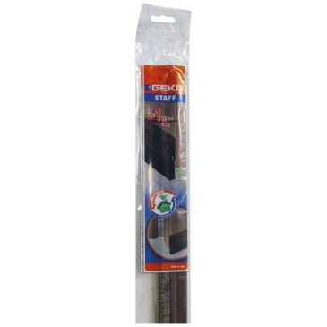 Bas de porte adhésif pvc+brosse flexible 98cm blanc
