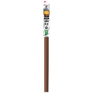 Bas de porte - alu - sol irrégulier - à visser - 93 cm - marron