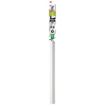 Bas de porte - alu - sol lisse - à visser - 93 cm - blanc