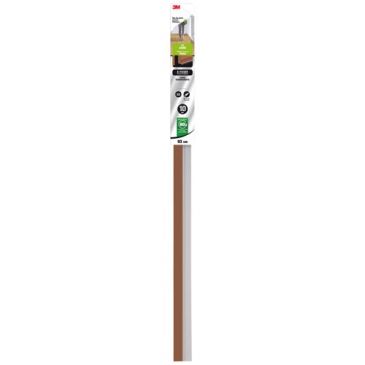 Bas de porte - alu - sol lisse - à visser - 93 cm - marron