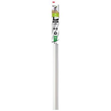 Bas de porte - alu - sol lisse - adhésif - 93 cm - blanc