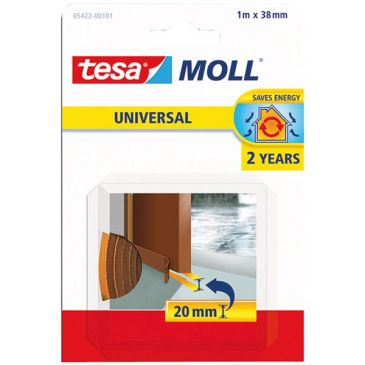 Bas de porte mousse 1 x 38 mm pvc brun