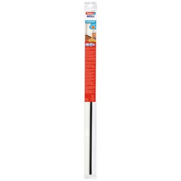 Bas de porte  plastique sol lisse 1 x 37 mm x 12 mm blanc