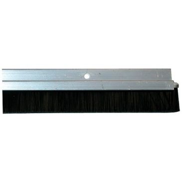 Bas de porte vis aluminium brossé 93 cm
