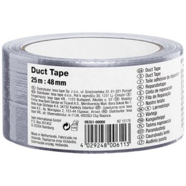 Basic adhésif toile 25mx48mm gris
