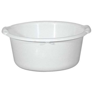 Bassine ronde 14l d40 blanc alimentaire