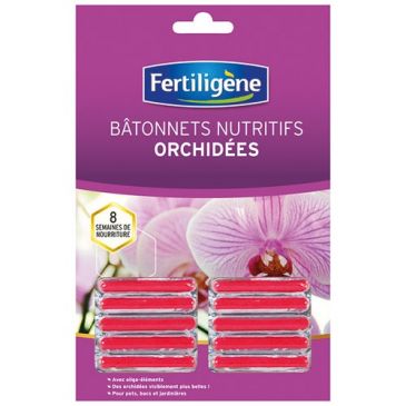 Bâtonnets nutritifs orchidées x10