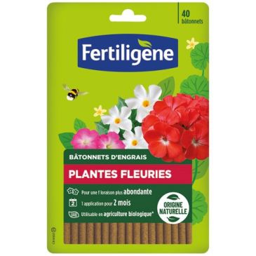 Bâtonnets plantes fleuries UAB x 40