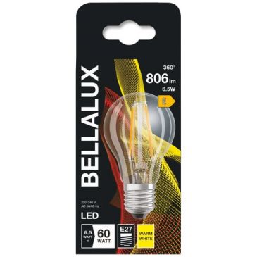 Bellalux led clair standard e27 7w chaud 806lm