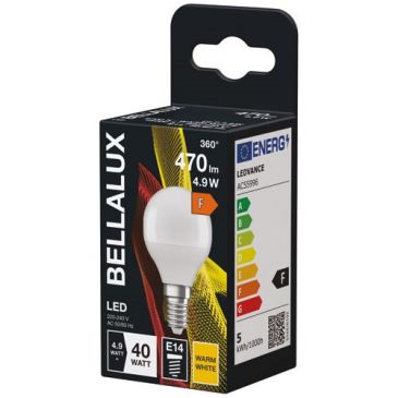 Bellalux led dépoli sphere e14 5.5w chaud 470lm