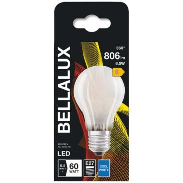 Bellalux led dépoli standard e27 6.5w froid