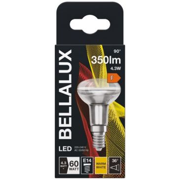 Bellalux led spot r50 verre e14 4.3w chaud 350lm