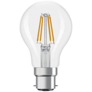 Bellalux led standard clair filament B22 4w chaud