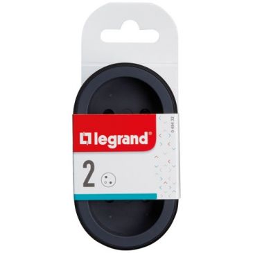 Biplite FB 2x2P+T standard prises frontales noir