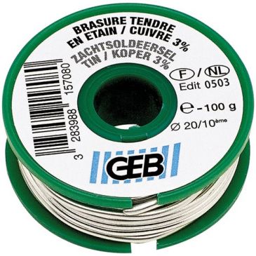 Bobine étain/cuivre 3% - 100 g