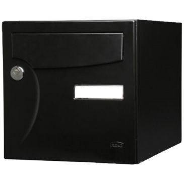Boîte aux lettres normalisée 1 porte extérieur noir mat