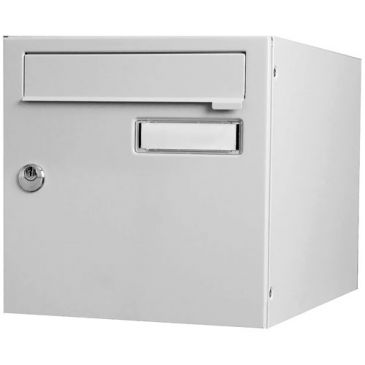 Boite aux lettres normalisee 2 portes exterieur acier