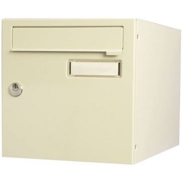 Boite aux lettres normalisee 2 portes exterieur beige