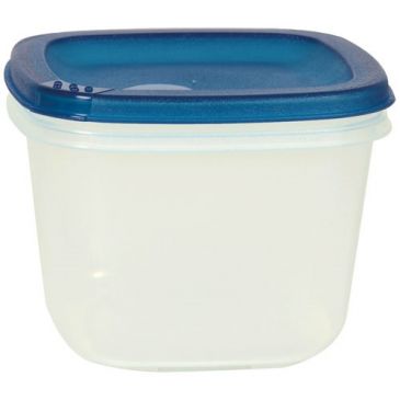 Boite carrée 1l naturel couvercle turquoise acidulé