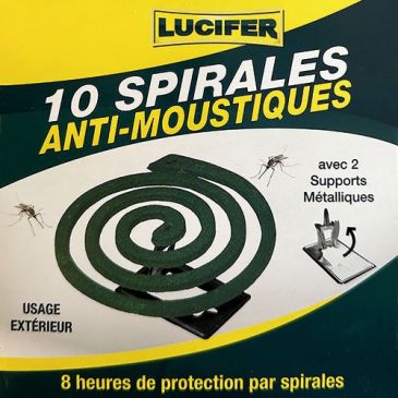 Boite de 10 spirales anti moustiques + 1 support