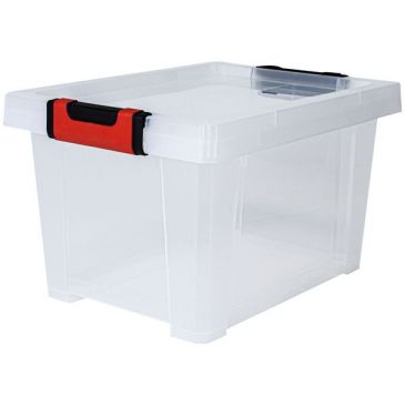 Boite de rangement avec couvercle Clipstock 15l naturel